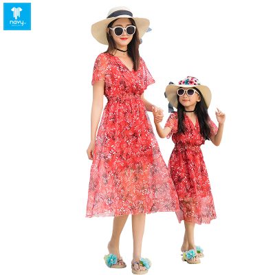 Áo váy gia đình đi biển Mã số NAD125