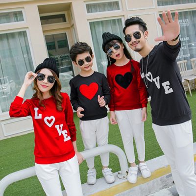 Áo gia đình tay dài thu đông Navy mã TDD008