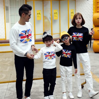 Áo gia đình tay dài thu đông Navy mã TDD021
