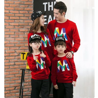 Áo gia đình tay dài thu đông Navy mã TDD002