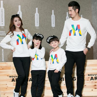 Áo gia đình tay dài thu đông Navy mã TDD002