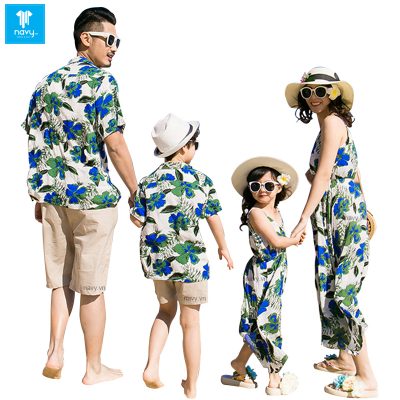 Sơ mi gia đình đi biển Mã số NAD127