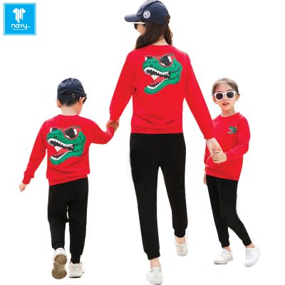 Áo gia đình tay dài thu đông Navy mã số X1076