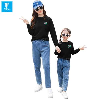 Áo gia đình tay dài thu đông Navy mã số X1076