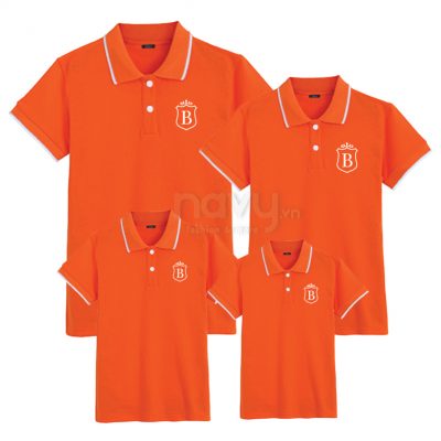 Áo Gia Đình Navy Có Cổ Mã XT001