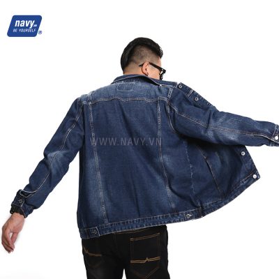 Áo Khoác Jean Big Size Cho Nam Ngoại Cở Mã BS1682