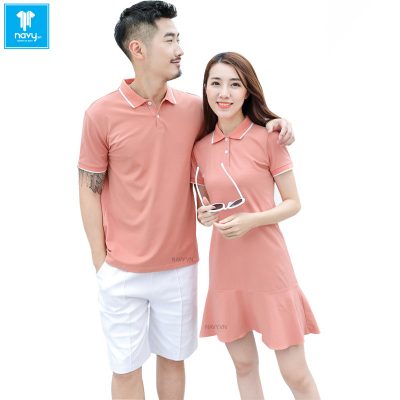 ÁO VÁY ĐÔI XANH THIÊN THANH CÓ CỔ MÃ NAD133