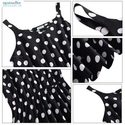 Áo đầm big size nữ (size lớn, size to, size ngoại cở) Cao Cấp Mã BSN259