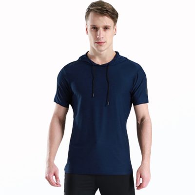 Áo Khoác Tập Gym Nam Tay Ngắn Xanh Rêu Mã BB317