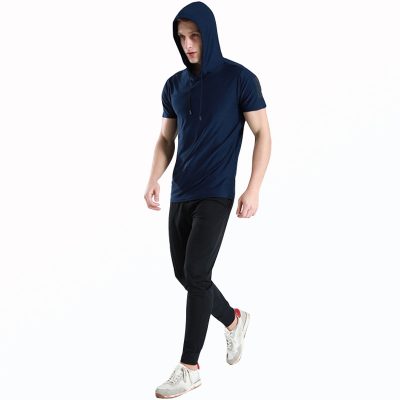 Áo Khoác Tập Gym Nam Tay Ngắn Xanh Rêu Mã BB317
