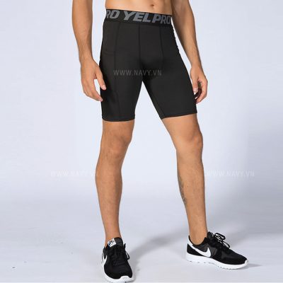 Quần Legging Tập Gym Nam Ngắn Màu Xám Mã BB554