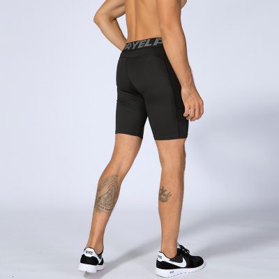 Quần Legging Tập Gym Nam Ngắn Màu Xám Mã BB554