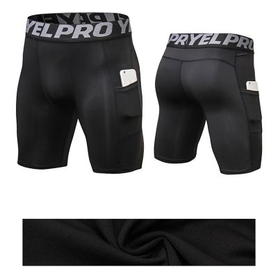 Quần Legging Tập Gym Nam Ngắn Màu Xám Mã BB554