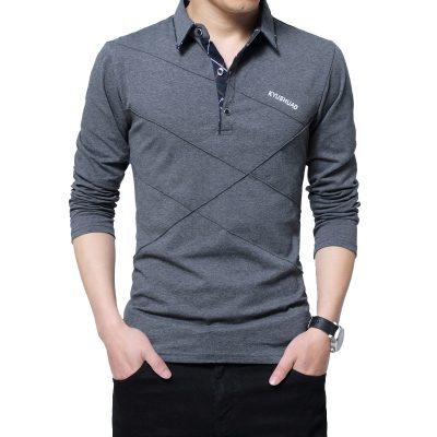 Thời Trang Big Size Nam Tay Dài Có Cổ Navy Mã BS1311