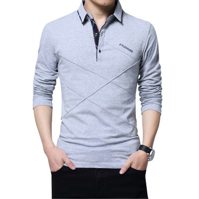 Big Size Nam Tay Dài Cổ Bẻ Navy Mã BS1156