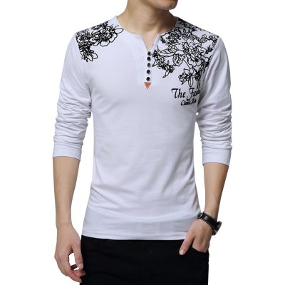 Áo Big Size Nam Tay Dài Cổ Chữ V Navy Mã BS1782