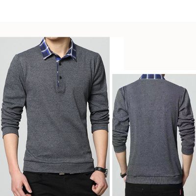 Áo Thun Nam Size Lớn Tay Dài Navy Mã BS1560