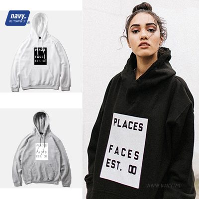 Áo Hoodie nữ in chữ HNX001
