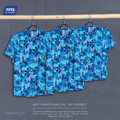 Áo Sơ Mi Gia Đình Đi Biển NAD222