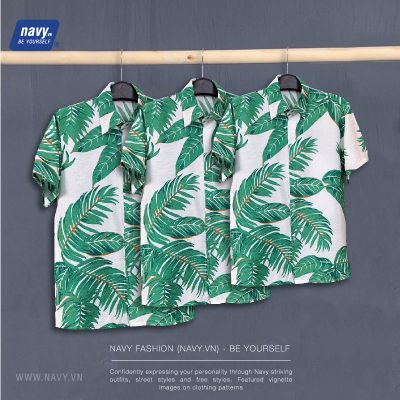 Áo Sơ Mi Gia Đình Đi Biển NAD222