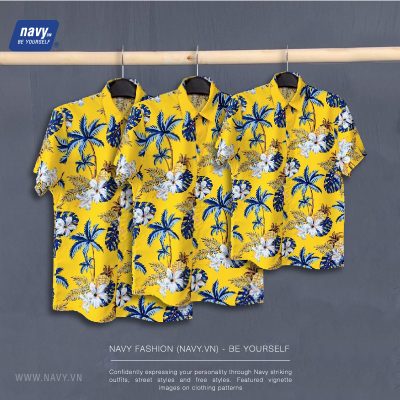 Áo Sơ Mi Gia Đình Đi Biển NAD223