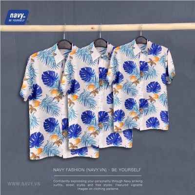Áo Sơ Mi Gia Đình Đi Biển NAD222