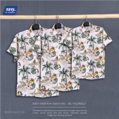Áo Sơ Mi Gia Đình Đi Biển NAD222