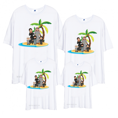 Quần Áo Gia Đình Đi Biển X1407