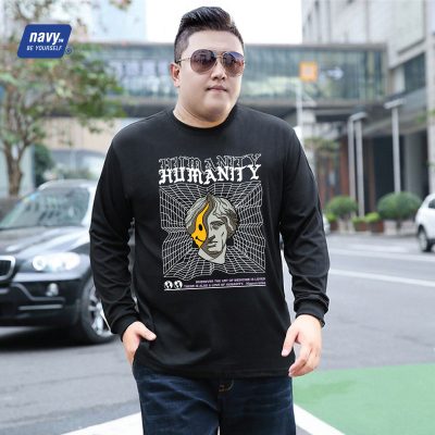 Áo Thun Big Size Tay Dài Có Bo Navy BSX670