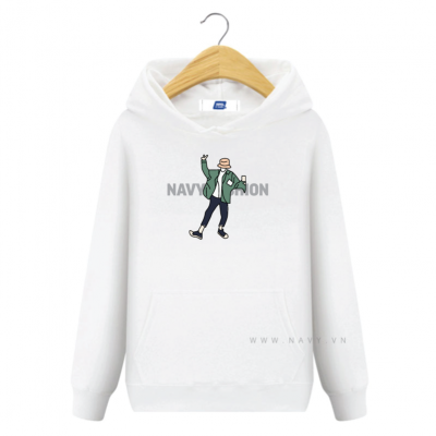 Hoodie Local Brand Size Lớn Navy BSX899D