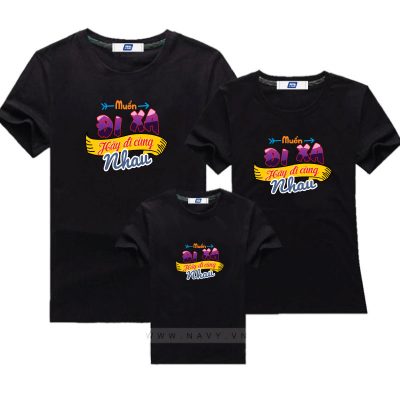 Áo Quần Gia Đình Mùa Hè Navy X1449T