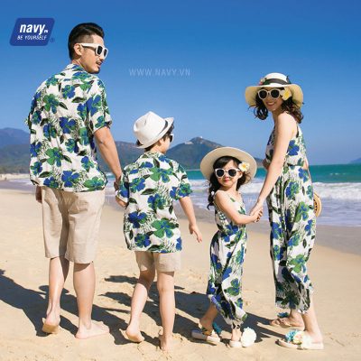 Áo Sơ Mi Gia Đình Đi Biển NAD127