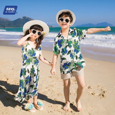 Áo Sơ Mi Gia Đình Đi Biển NAD127