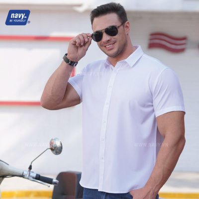 Áo Sơ Mi Big Size Navy BS2087