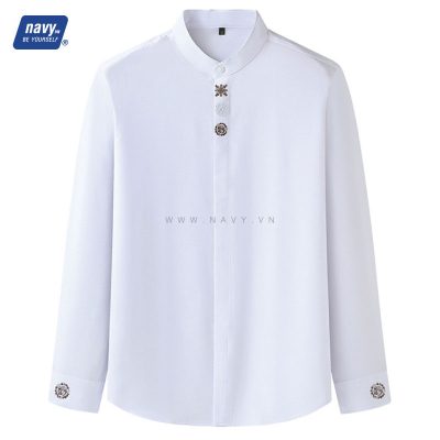 Áo Sơ Mi Nam Big Size Họa Tiết Navy BS2119