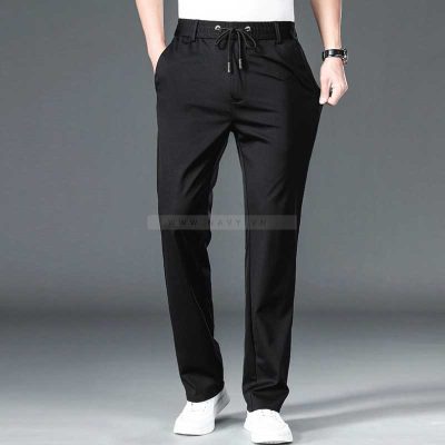 Quần Âu Lưng Thun Big Size Navy BS2151
