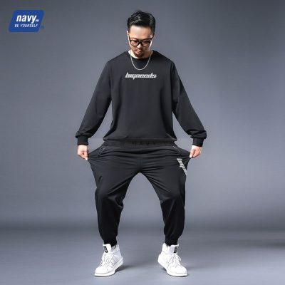 Bộ Thu Đông Big Size Nam Navy (có bán lẻ áo và quần) BSX1135