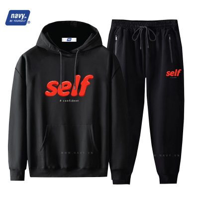 Bộ Nỉ Big Size Thu Đông Navy BSX1166HT