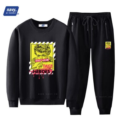 Set Sweater Big Size Navy BSX1170WT