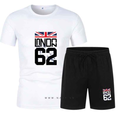 Bộ Short Tập Gym Nam Navy BB2S