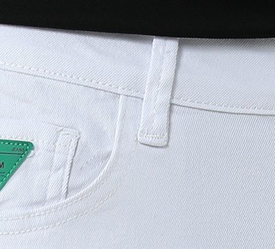 Quần dài jean big size màu trắng vải co giãn Navy BS2227