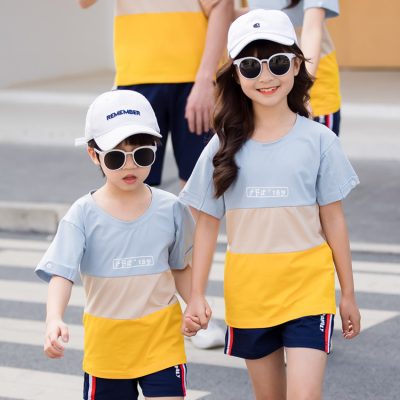 Áo gia đình phối 3 màu cá tính Navy NAD235