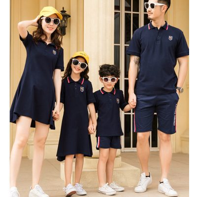 Áo Váy Gia Đình Navy NAD236