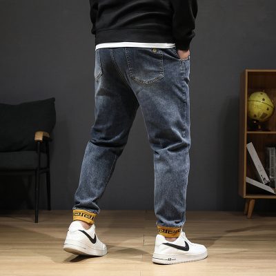 Quần Bò Jogger Big Size Cao Cấp Navy BS2351