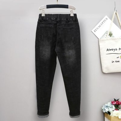 Quần Jeans Big Size Nữ Từ 45kg-150kg Navy BSN427