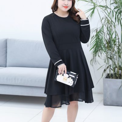 Áo Đầm Big Size Navy BSN456