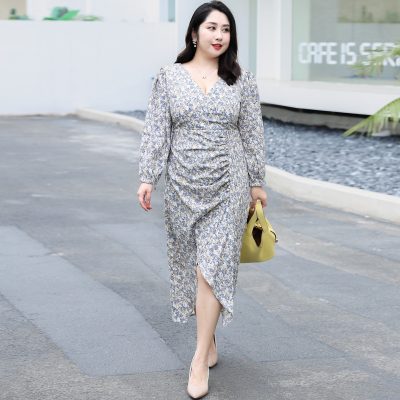 Áo Đầm Size To Đến 140kg Navy BSN451