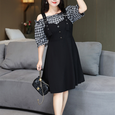 Áo Đầm Big Size Navy BSN457