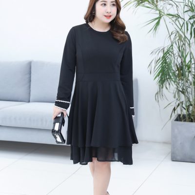 Áo Đầm Big Size Navy BSN456