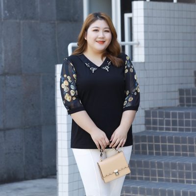 Áo Kiểu Ngoại Cỡ Nữ Navy BSN408